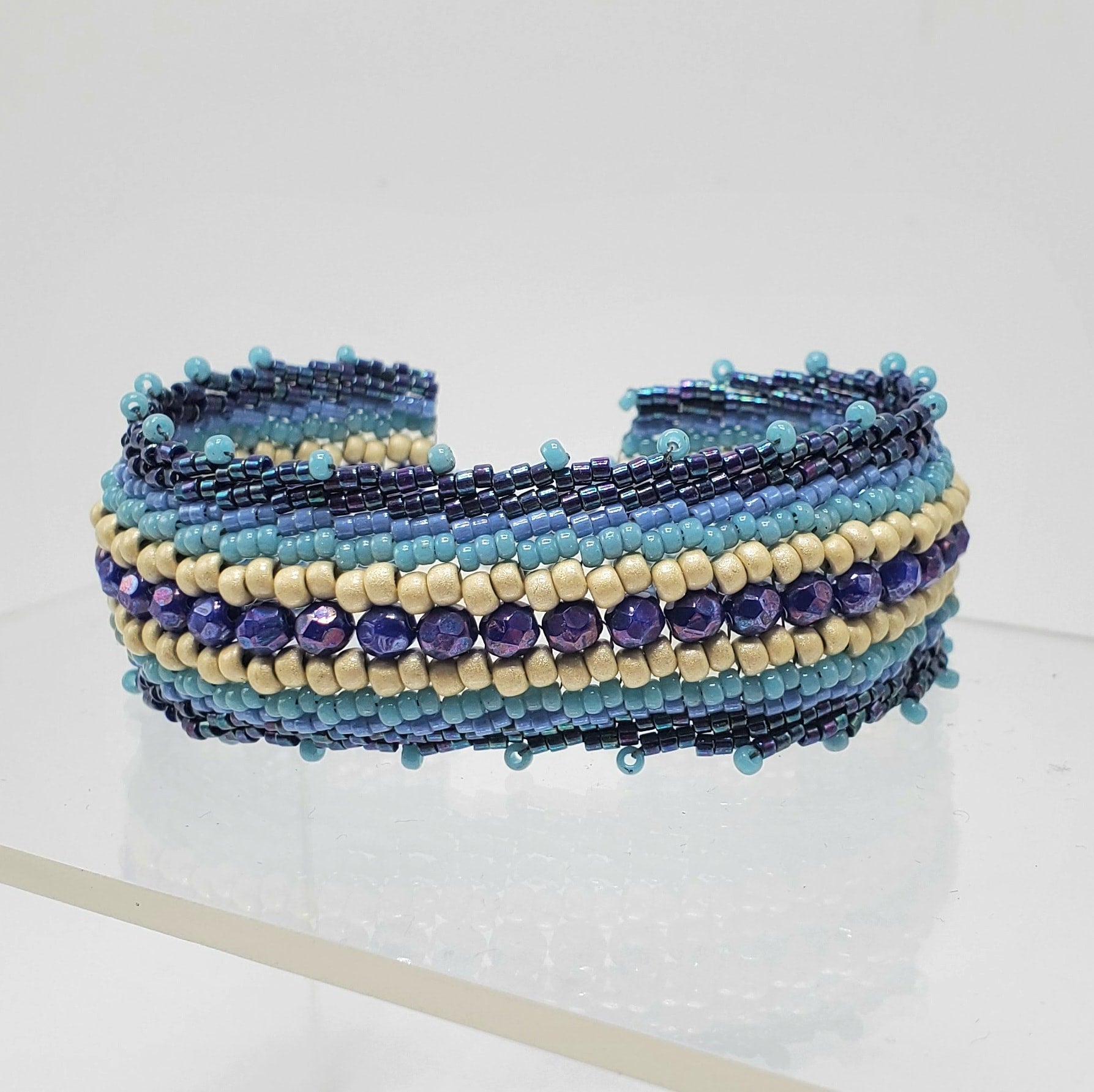 Peyote stitch bracelet shop